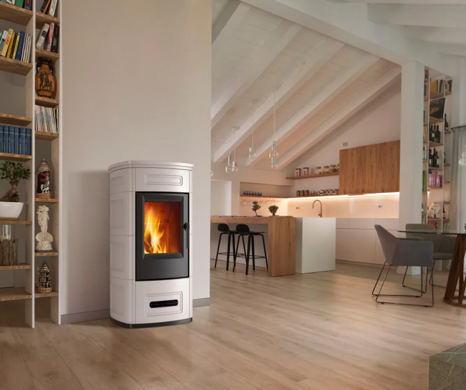 Termostufa Idro Ibrida Legna e Pellet CTL Cloe Hybrid 26 (Modello 26 kW - Resa 20.6 kW H2O)
