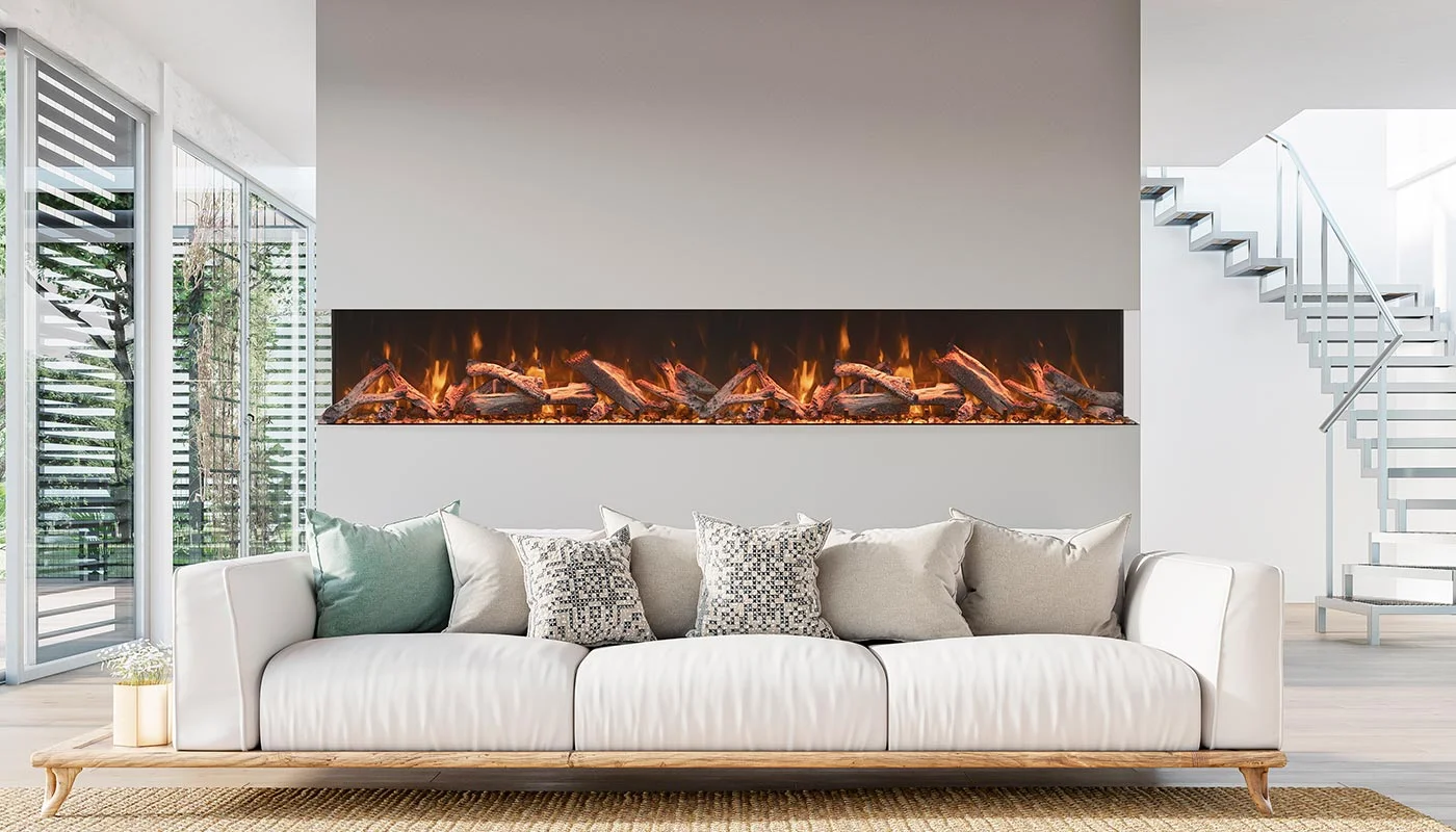 Caminetti Tridimensionali a Vapore Acqueo e Luci LED Amantii Signature & Bespoke (Optimyst)