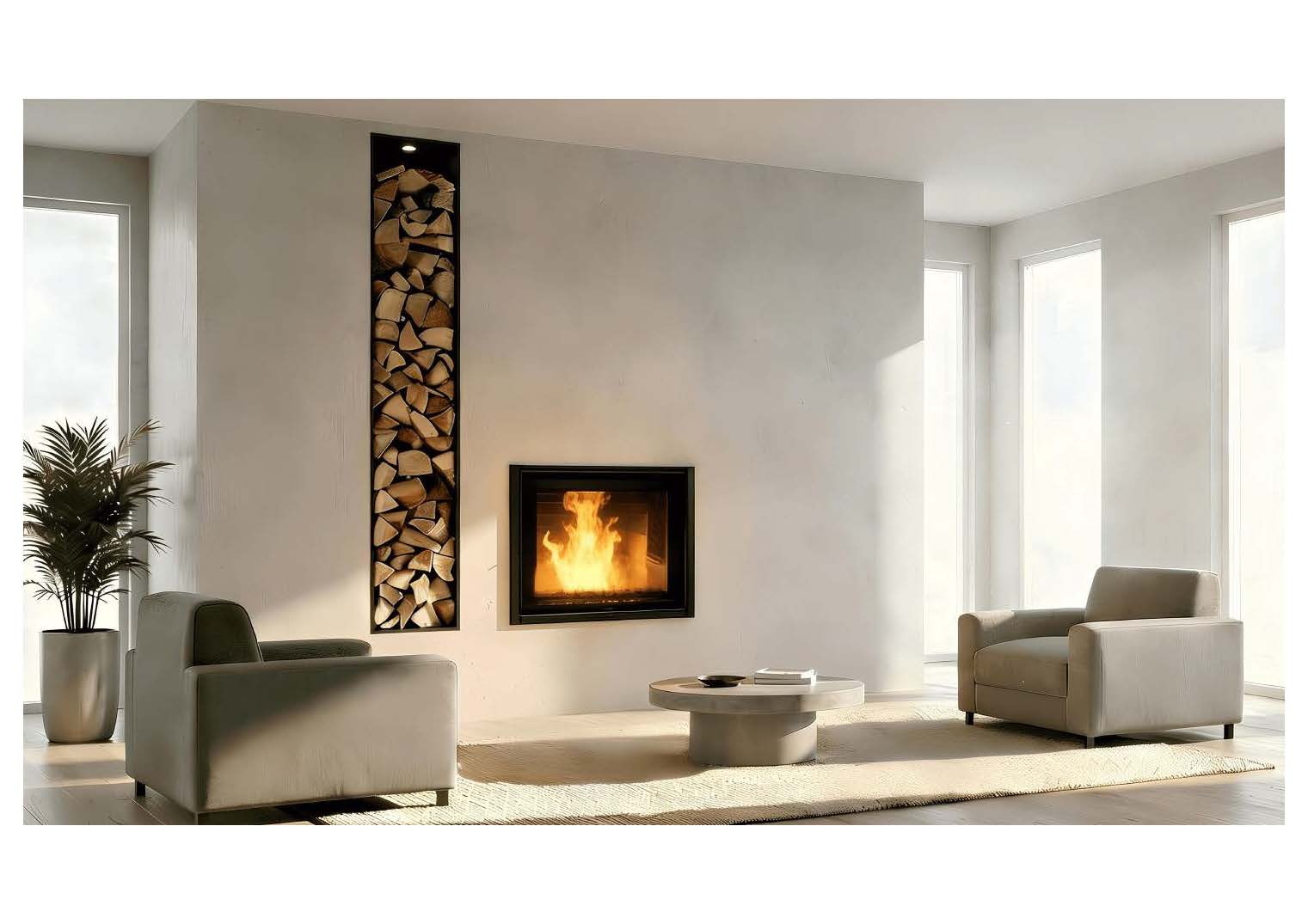 Termocamino Policombustibile MaticFire MF30 Smart 30 kW (Cod. 01.MF30.600)