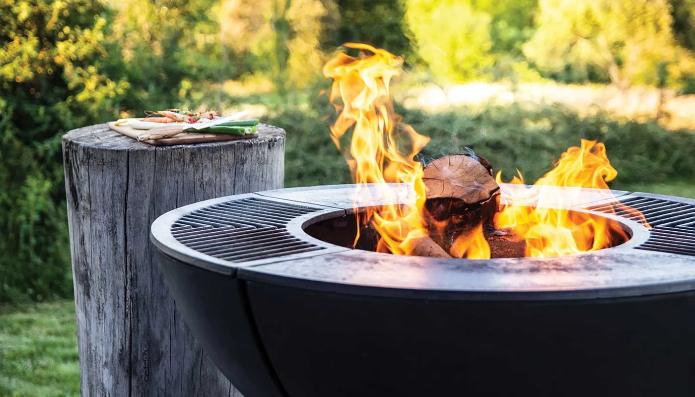 Braciere Firepit in Ghisa a Legna per Cottura e Riscaldo Zetalinea Outdoor