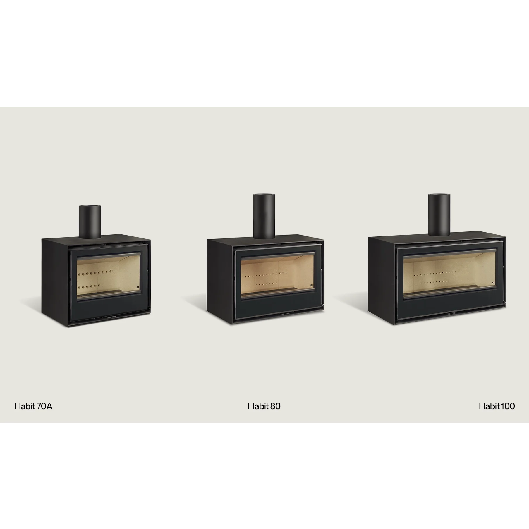 Stufa a Legna Rocal Habit 70 A + T