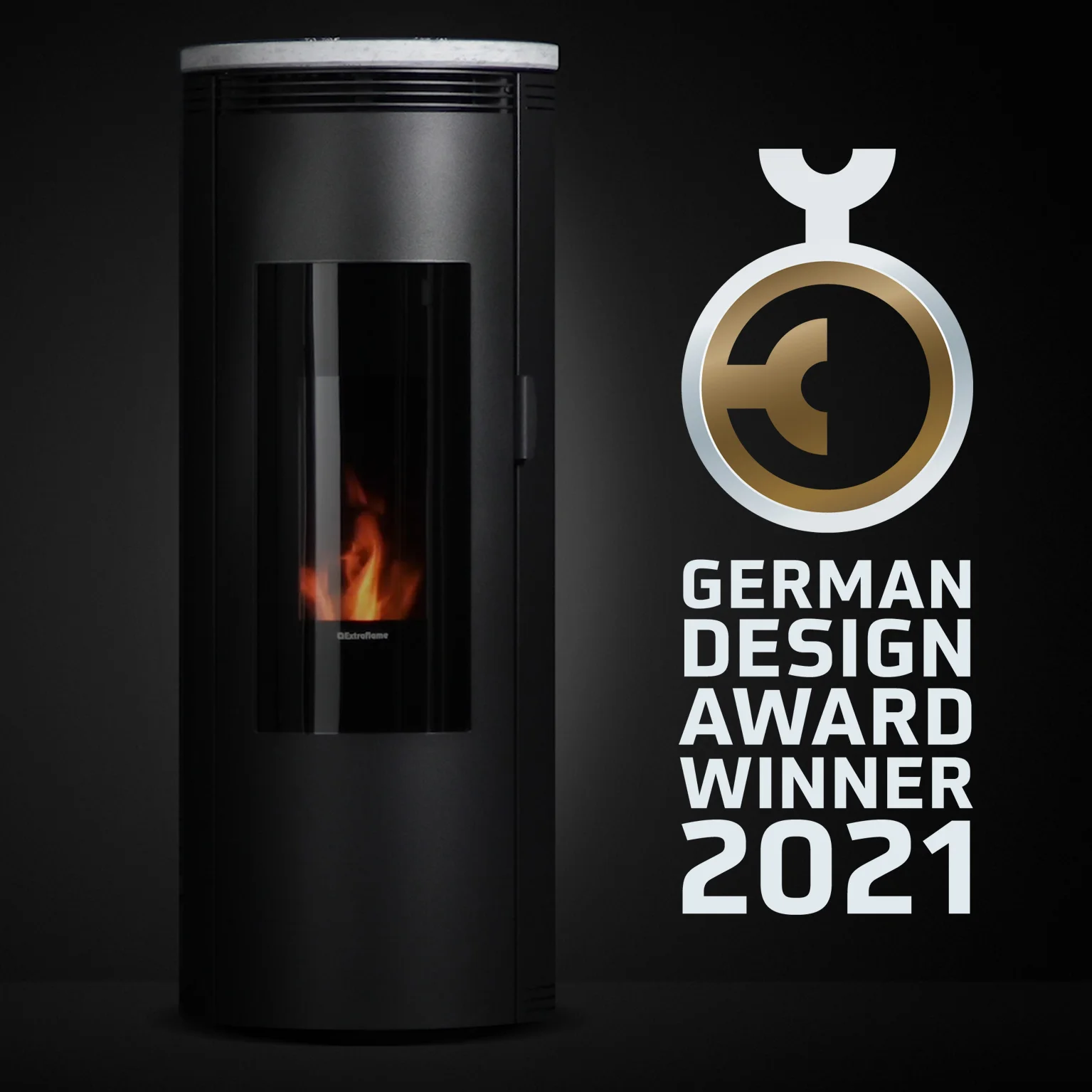 Stufa a Pellet Tonda di Design Extraflame Amika AD & Debby Evo (Standard & Petra)