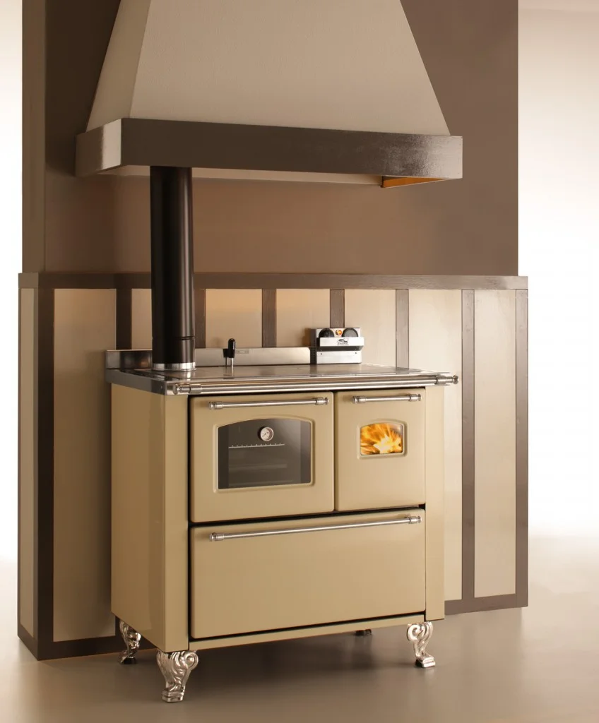 Termocucina a Legna Idro con Forno Inox e Piano 8mm CTL Serie MARY (Modelli Mary 20 e Mary 34 - Allestimento FULL)