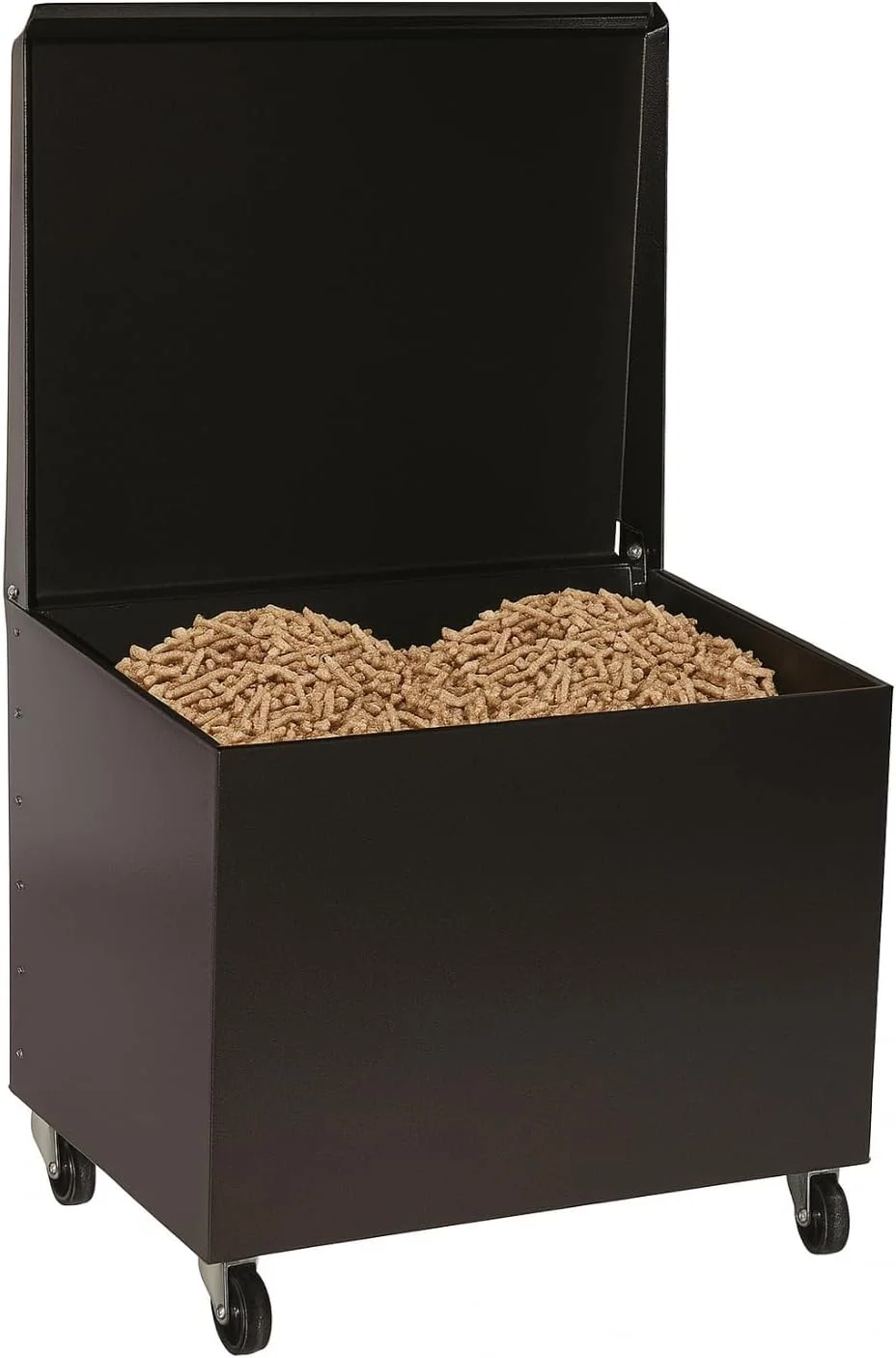 Porta Legna e Contenitori Porta Pellet Carrellati con Ruote in Silicone MC Fumisteria