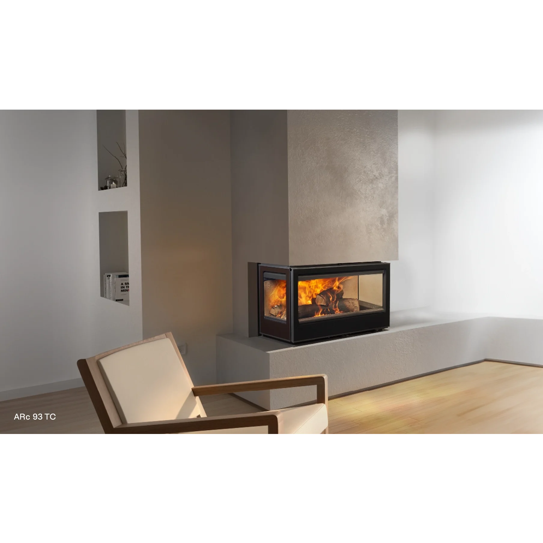 Inserto a Legna Rocal ARc 73 TC Trifacciale