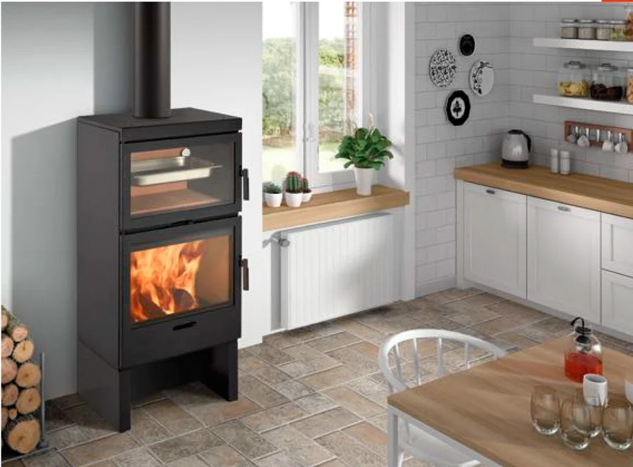Stufa-Forno a Legna LL Calor LL1180-1 Frontale