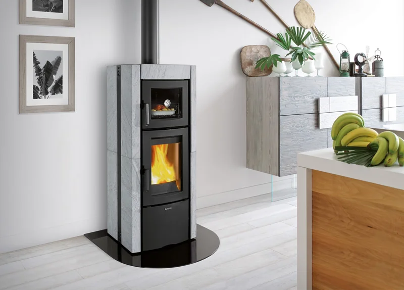 Stufa a Legna in Pietra Vulcan La Nordica Ester 5.0