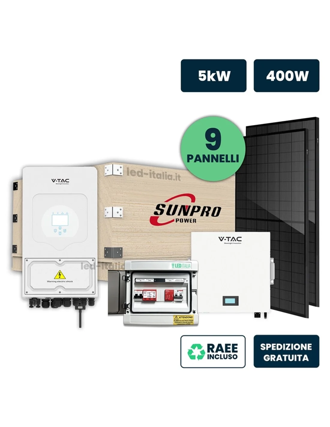 Inverter Ibrido Monofase per Accumulo Bongioanni SolarX-NX (3,6 / 5 / 6 kW)
