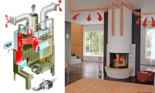 Modulo Verticale a Colonna per Termocamini Riscaldamento + ACS Kaminbox K1V