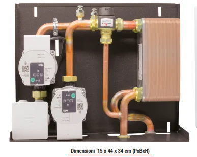 Modulo Termocamino con Anticondensa Termostatica Kaminbox K2A