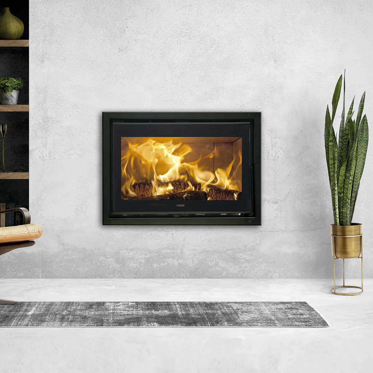 Inserto a Legna Ventilato Kunst I 80 5 (7,6 kW)