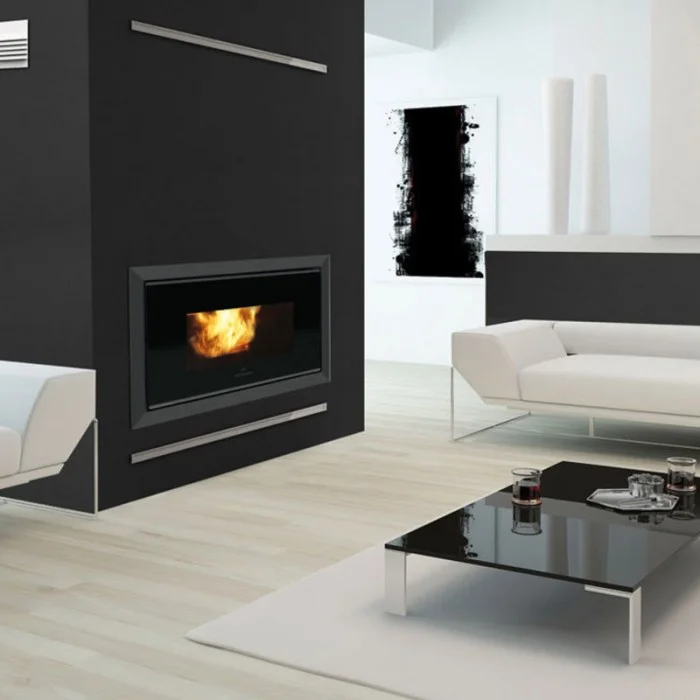 Inserto a Pellet da Incasso CTL Minus 12 (Modello 12 kW - 5 Stelle)
