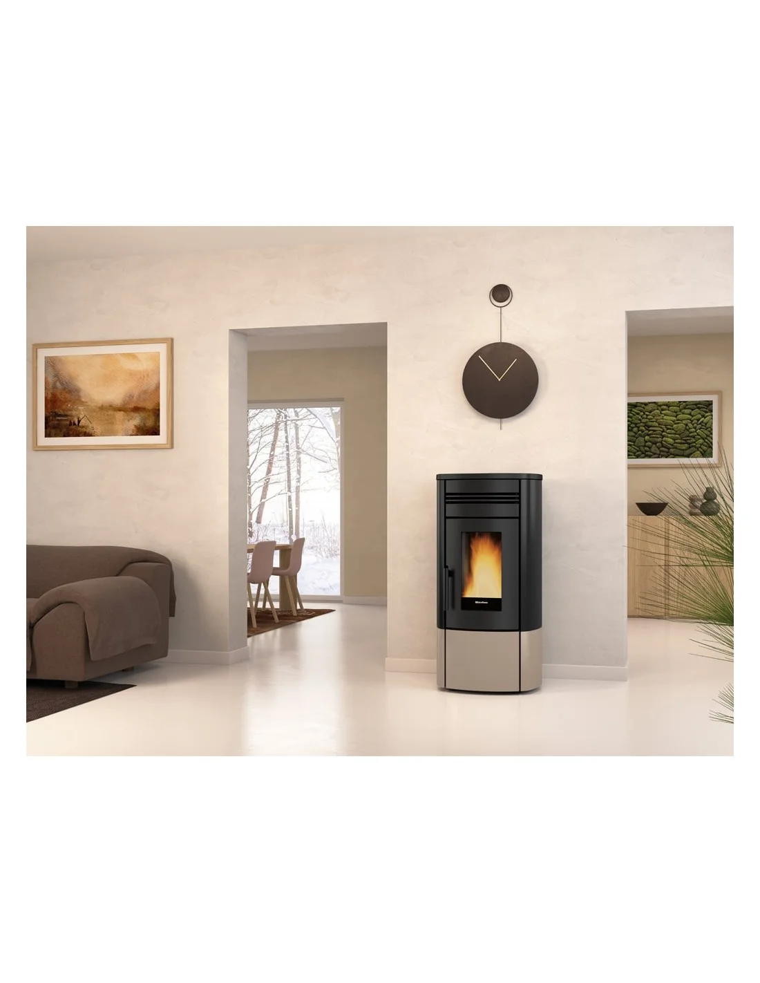 Stufa a Pellet Multi-Canalizzata Extraflame Annalisa Plus & Noris Plus Evo (2 Uscite Indipendenti)