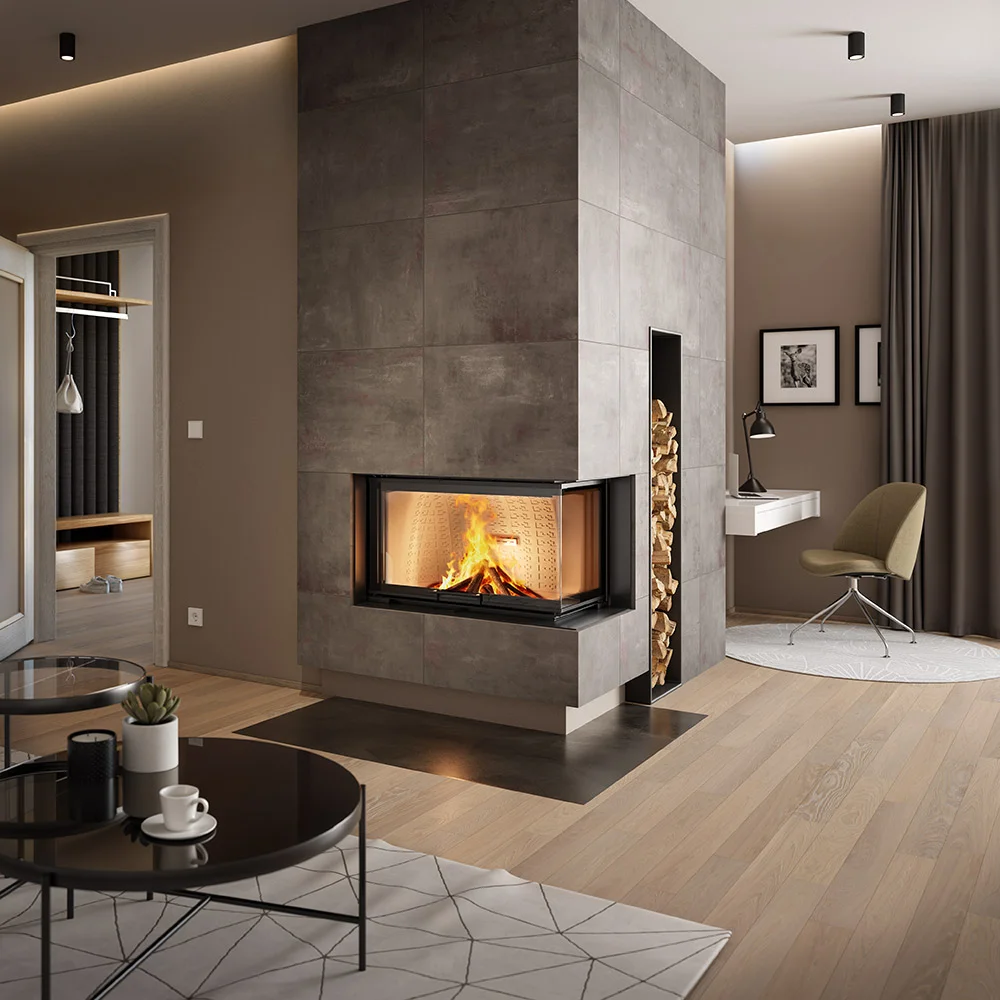 Monoblocchi a Legna con Focolare in Refrattario Carcon BeF Home (Garanzia 10 Anni)