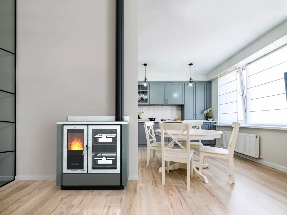 Cucina a Legna Salvaspazio senza Forno Lincar Ravenna (77 cm)